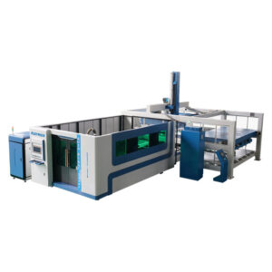 Avê Cooling Otomatîk Cnc Metal Fiber Laser Machine Cutting 1500w