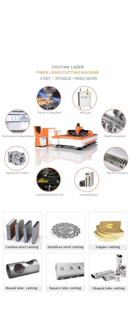 Cnc Laser Manufacturing 500W 1000W 2000W Makîneya Birîna Lazerê ya Fîbera Stainless Steel